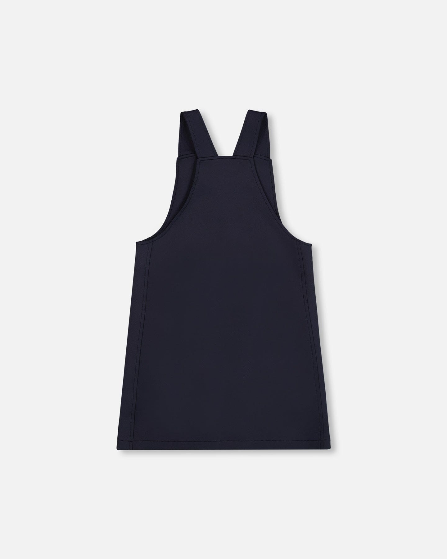 Milano Jumper Dress Navy Blue With Buckle Detail-2