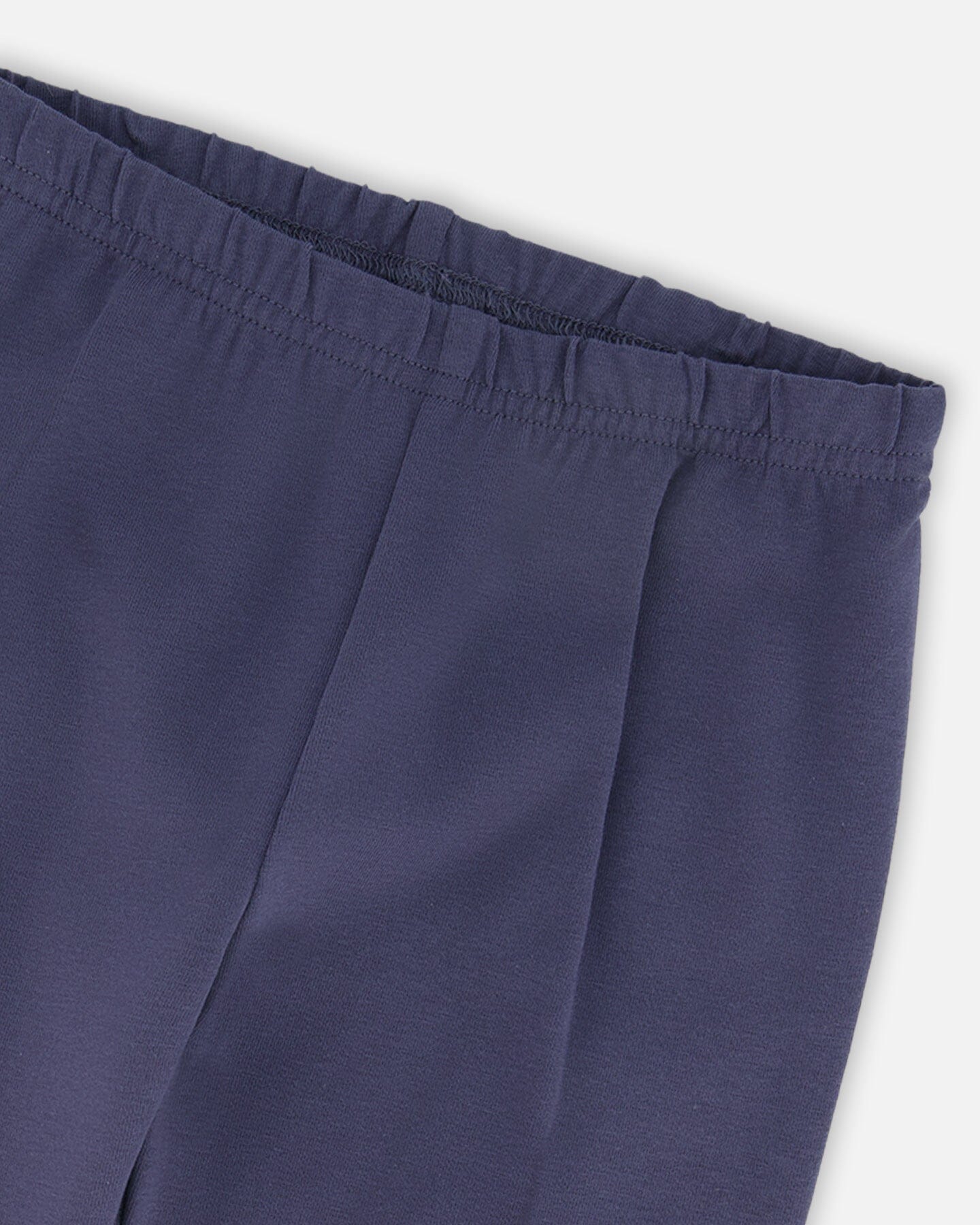 Organic Cotton Leggings Navy Blue With Hearts-2