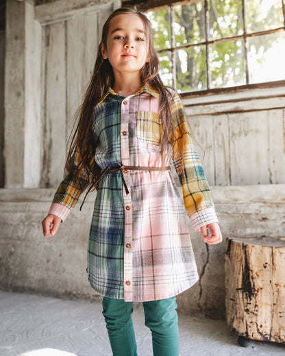 Leggings Dark Green With Flower Print-1