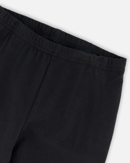 Organic Cotton Leggings Dusty Pink With Hearts Print-3