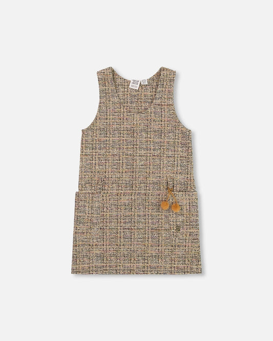 Tweed Jumper Beige And Black-0
