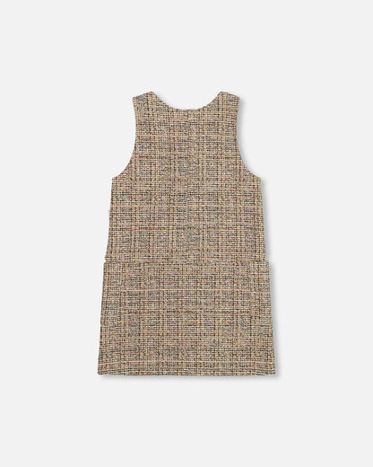 Tweed Jumper Beige And Black-2