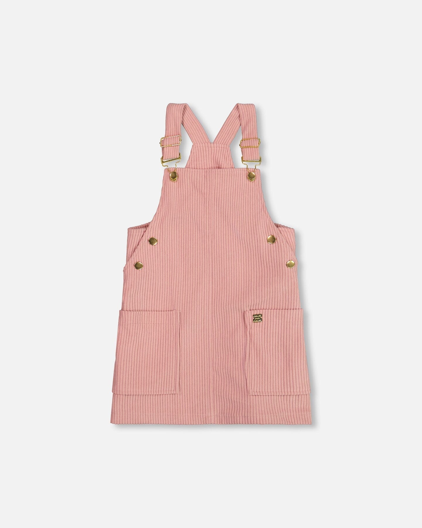Corduroy Overall Dress Dusty Pink-0