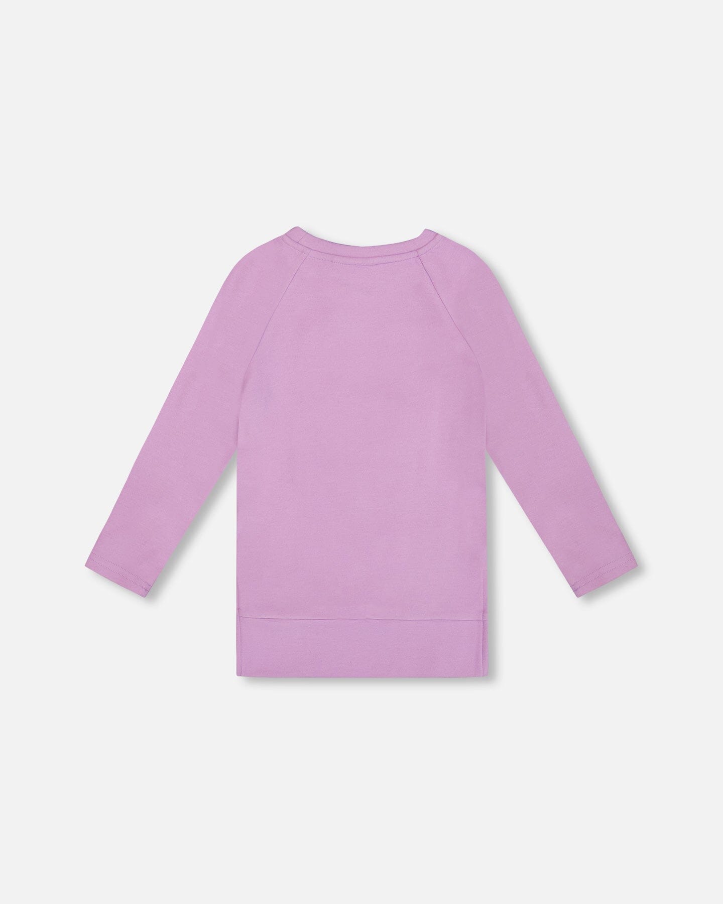 Super Soft Brushed Jersey Tunic Purple With Lama-2