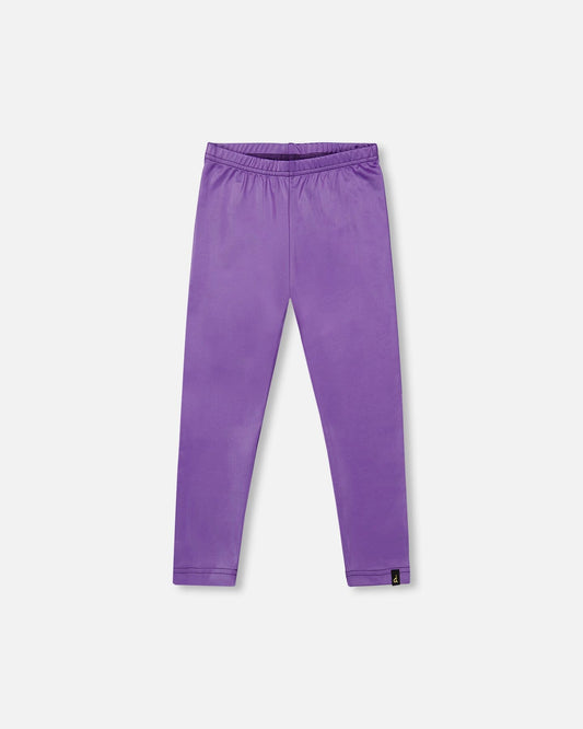 Shiny Stretch Leggings Purple-0