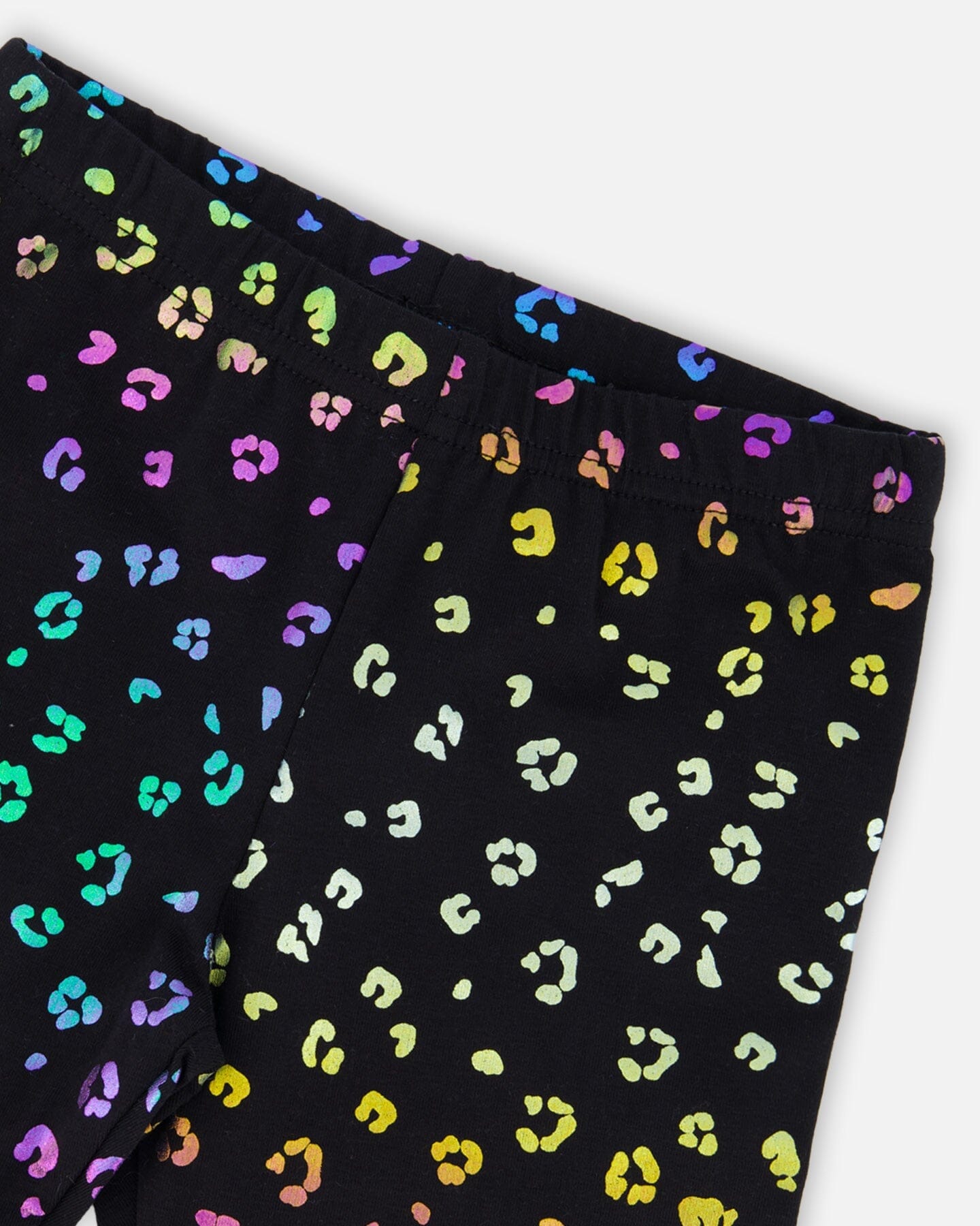 Stretch Jersey Leggings Multicolor Leopard Print-3
