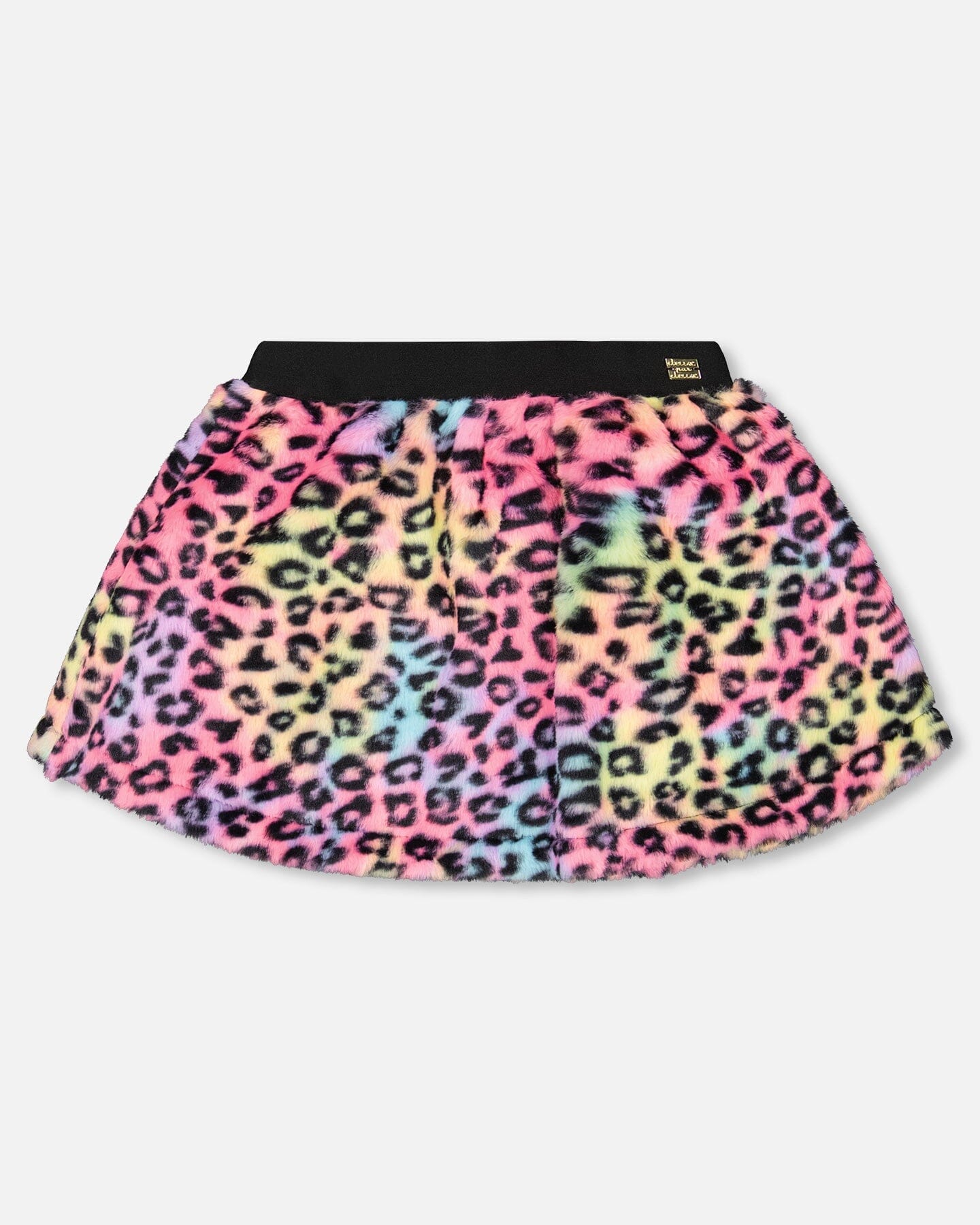 Faux Fur Skirt Multicolor Leopard-0