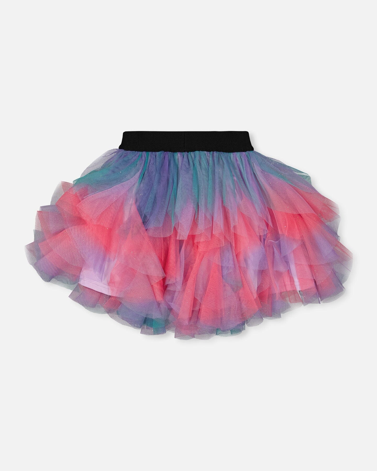Multi Layer Mesh Skirt Multicolor-3