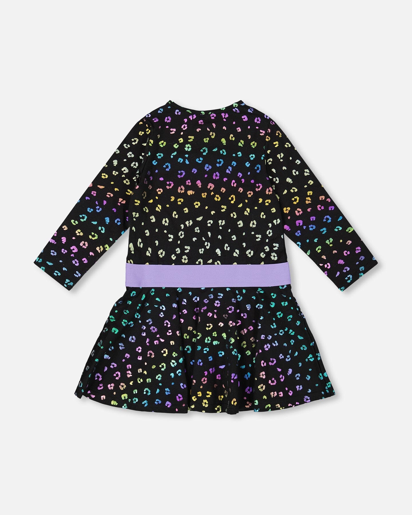 Jersey Dress Multicolor Leopard Print-2