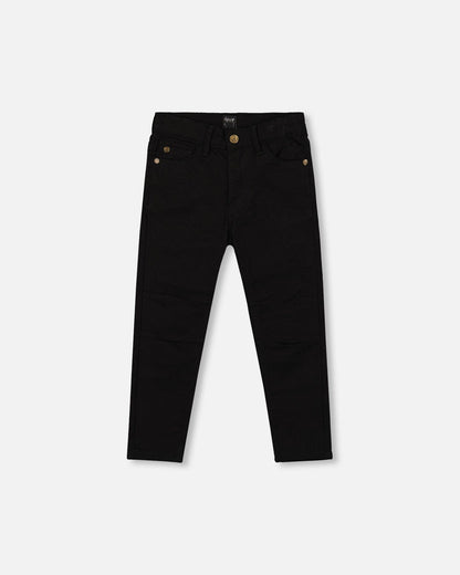 Stretch Twill Pants Black-0