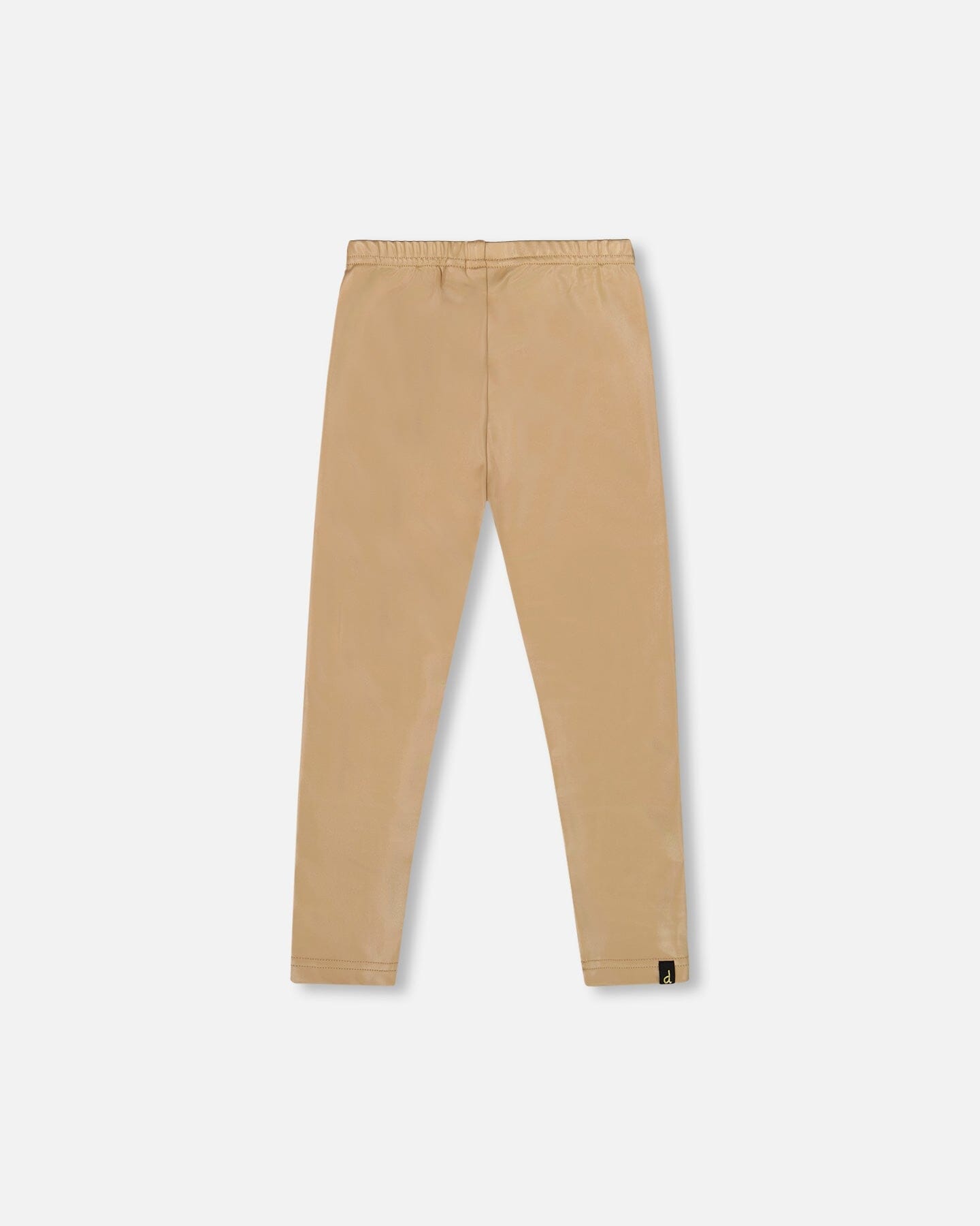 Stretch Shiny Leggings Golden Beige-2