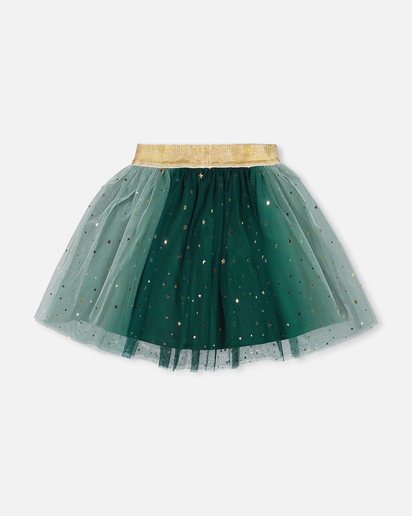 Mesh Skirt With Bow Forest Green-2