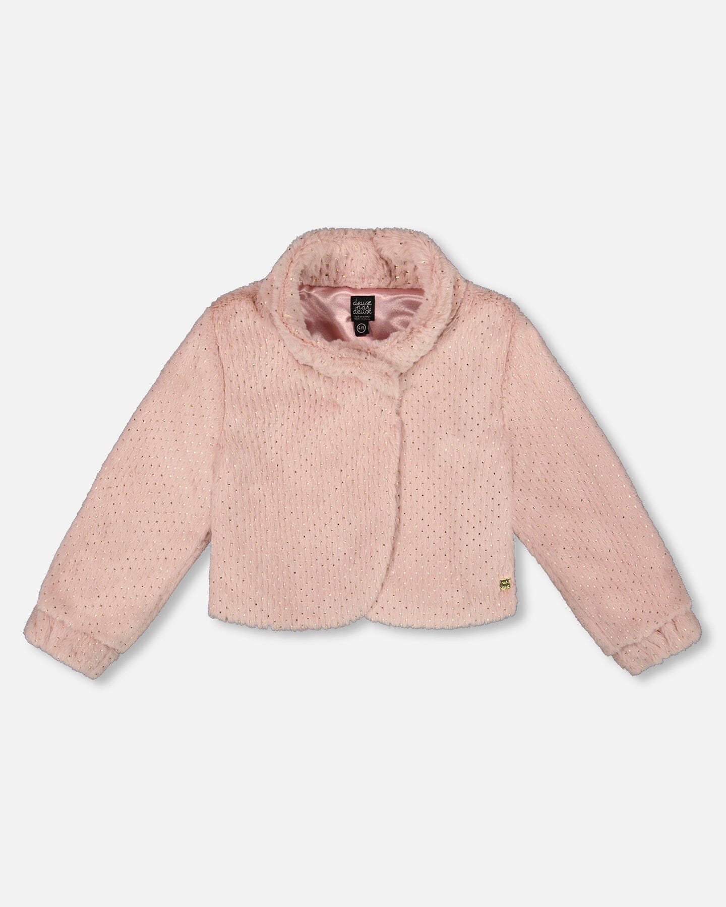 Fake Fur Short Jacket Pink-0