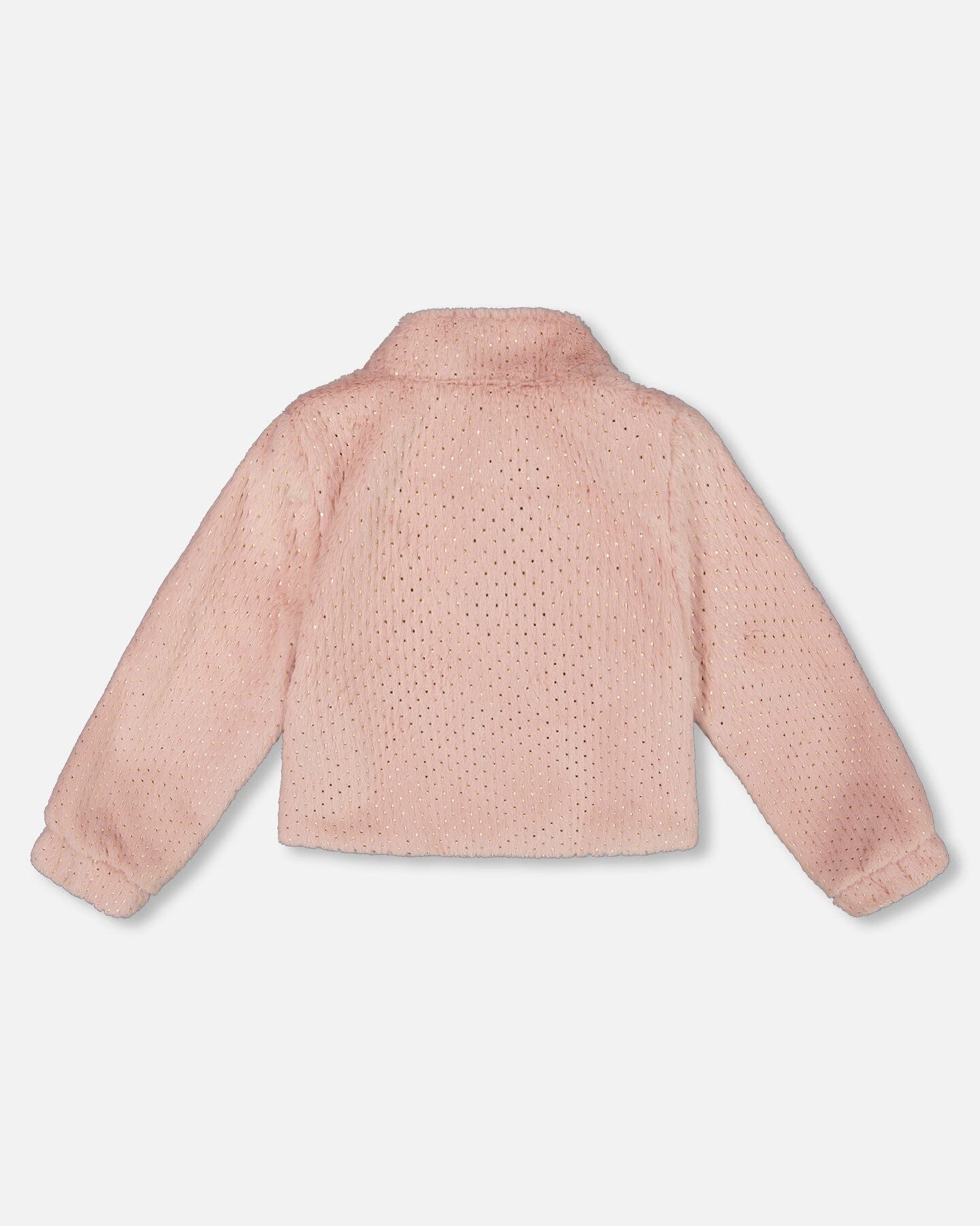 Fake Fur Short Jacket Pink-2