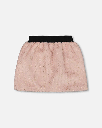 Fake Fur Skirt Pink-2