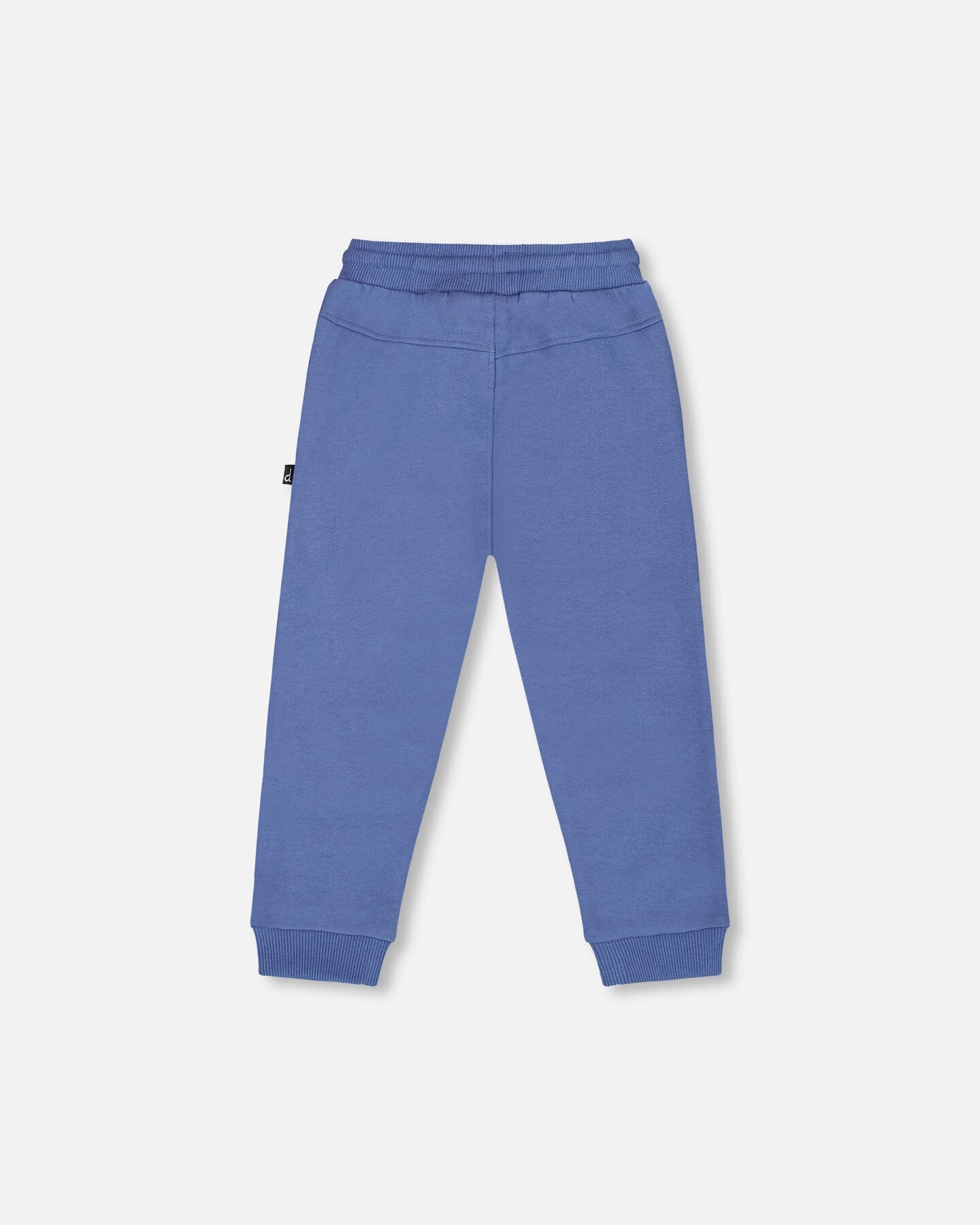 Fleece Sweatpants With Articulated Knees Blue-3