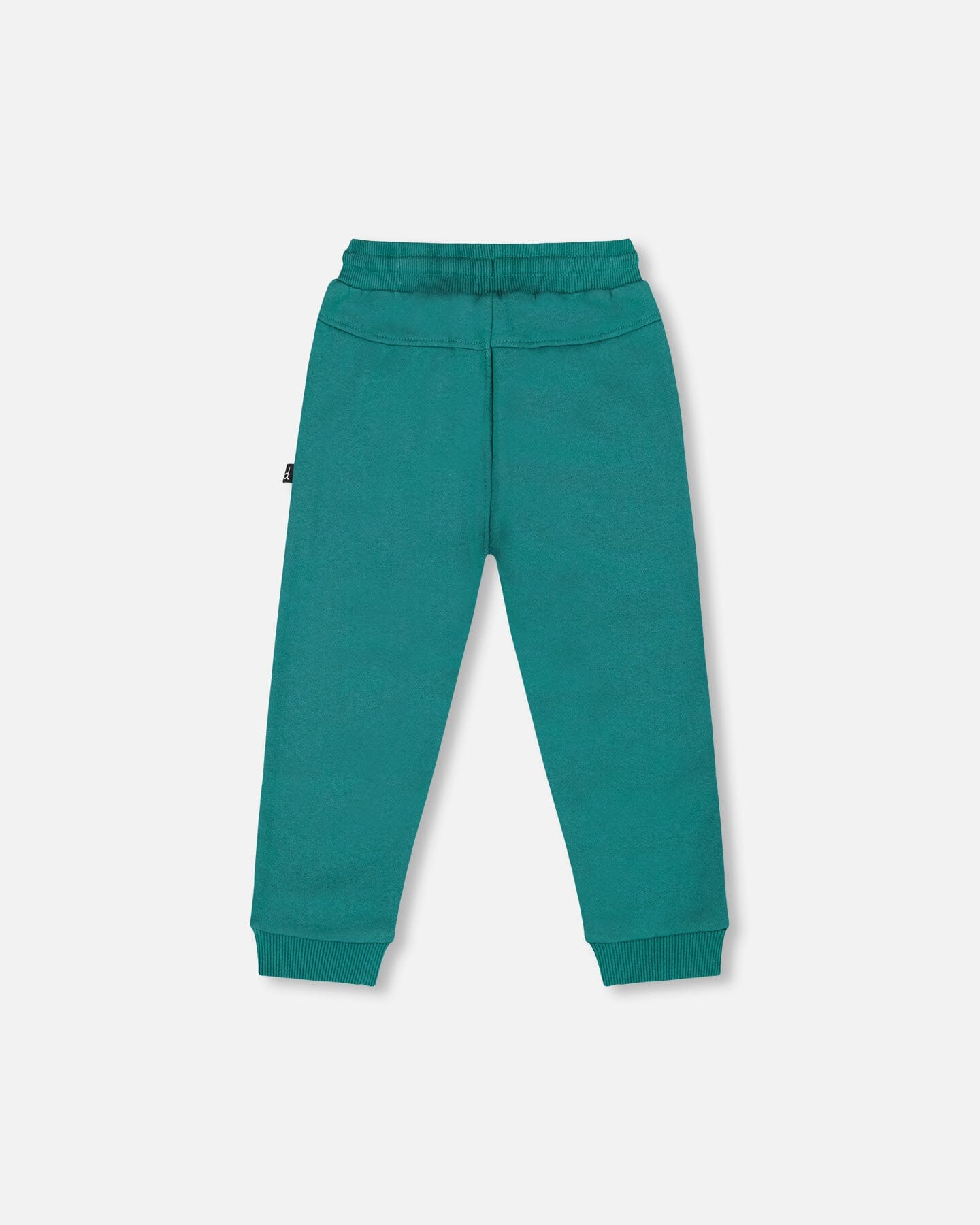 Fleece Sweatpants With Articulated Knees Forest Green-2