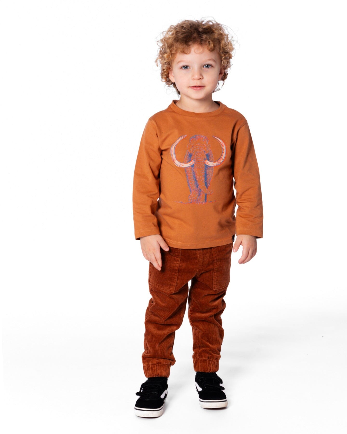 Organic Cotton Long Sleeve T-Shirt Cashew Brown-2