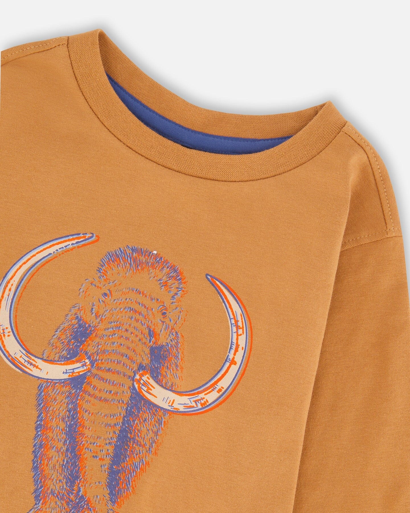 Organic Cotton Long Sleeve T-Shirt Cashew Brown-4