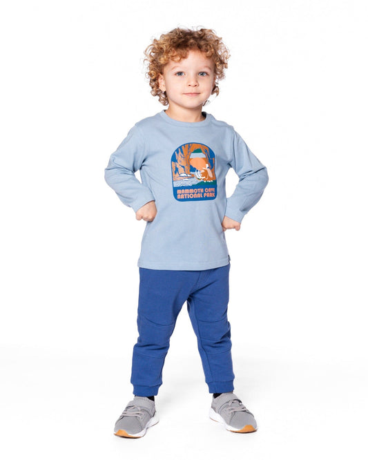 Organic Cotton Long Sleeve T-Shirt Light Blue-1