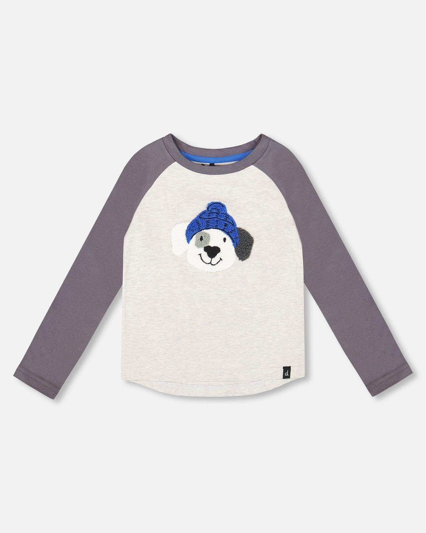 Raglan Sleeve Organic Cotton Jersey Tee Light Heather Gray-0