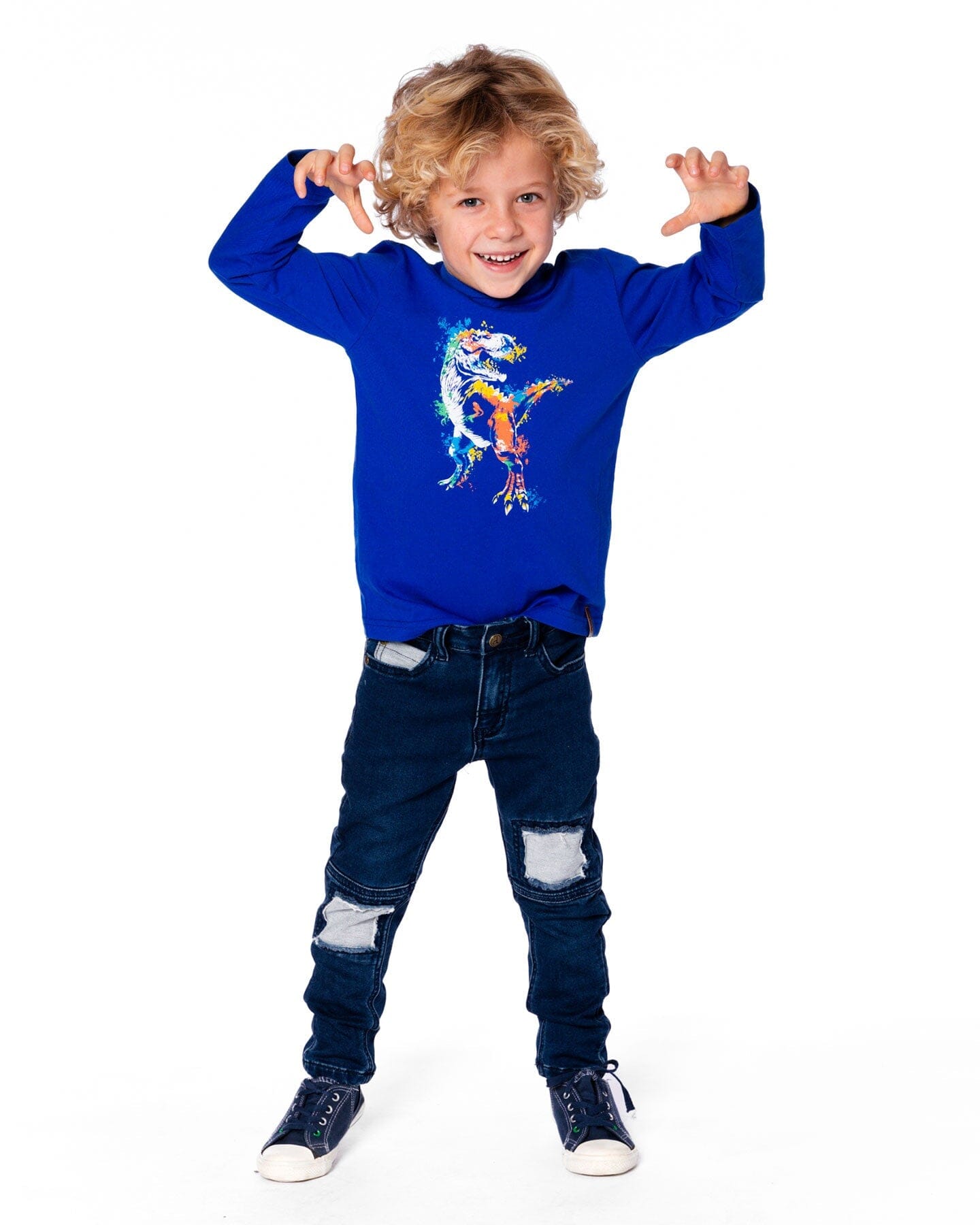 Long Sleeve Jersey Tee Blue-1