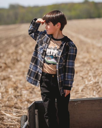 Long Raglan Sleeve Jersey Tee Beige-1