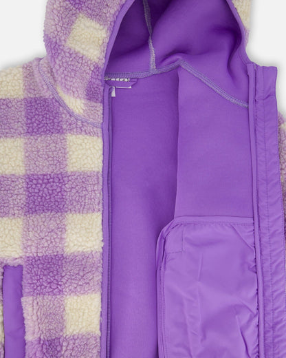 Mid-Season Sherpa Jacket Lavender-1