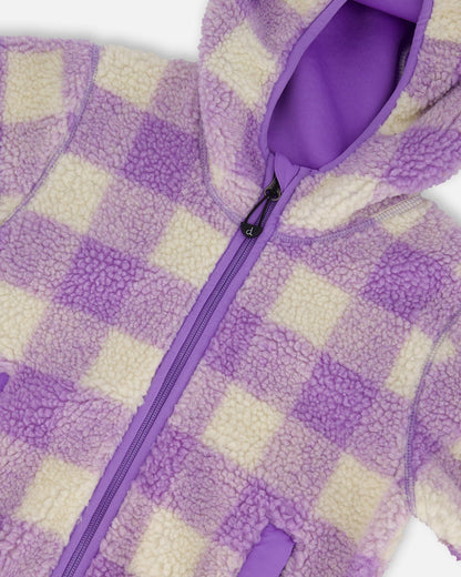 Mid-Season Sherpa Jacket Lavender-3