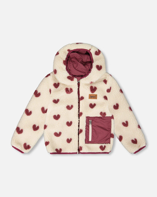 Reversible Mid-Season Jacket Purple Plum-0