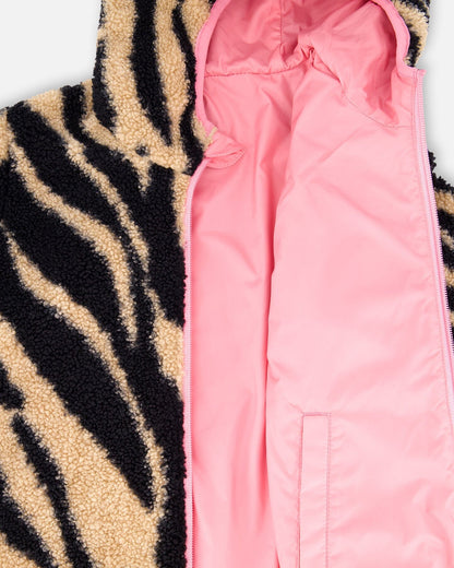 Reversible Mid-Season Jacket Pink-2