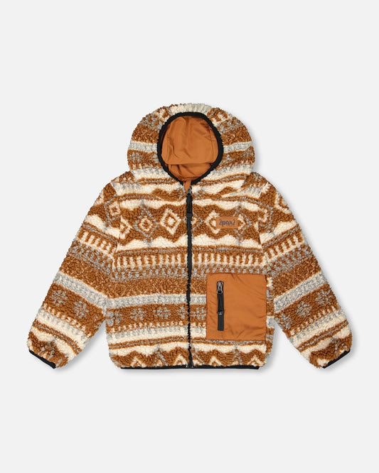 Reversible Mid-Season Jacket Brown Pecan-0