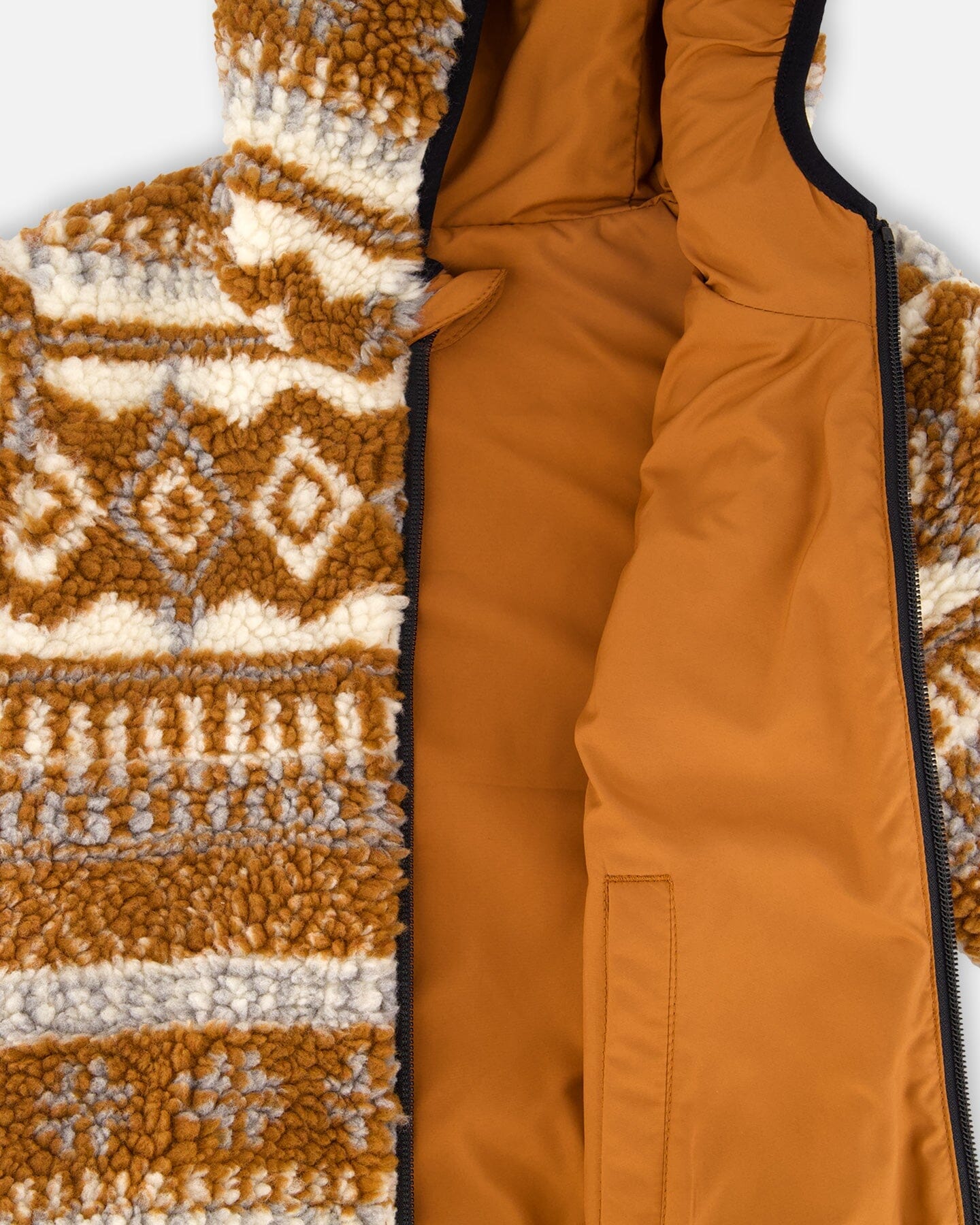 Reversible Mid-Season Jacket Brown Pecan-2