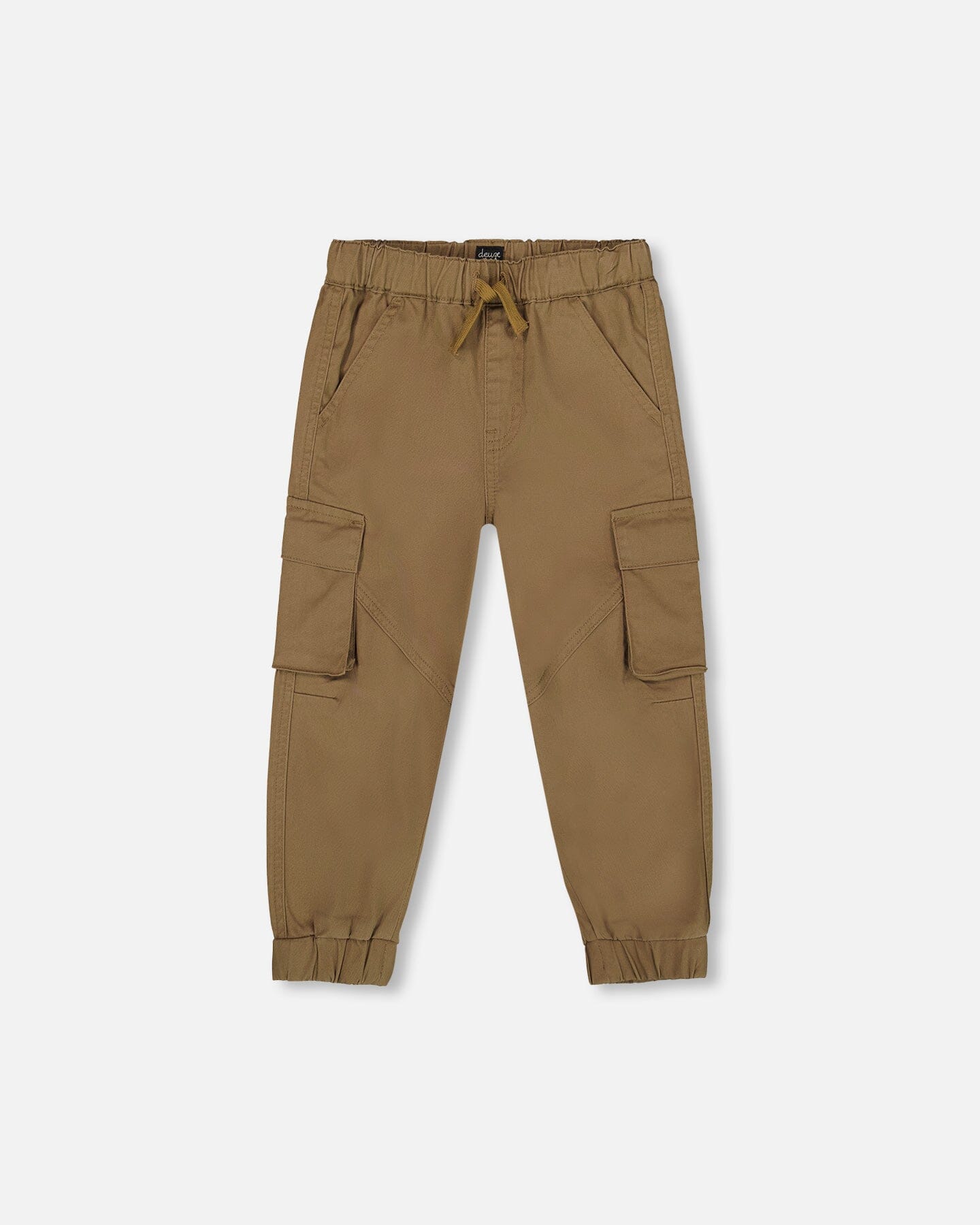 Twill Jogger Cargo Pants In Taupe-0