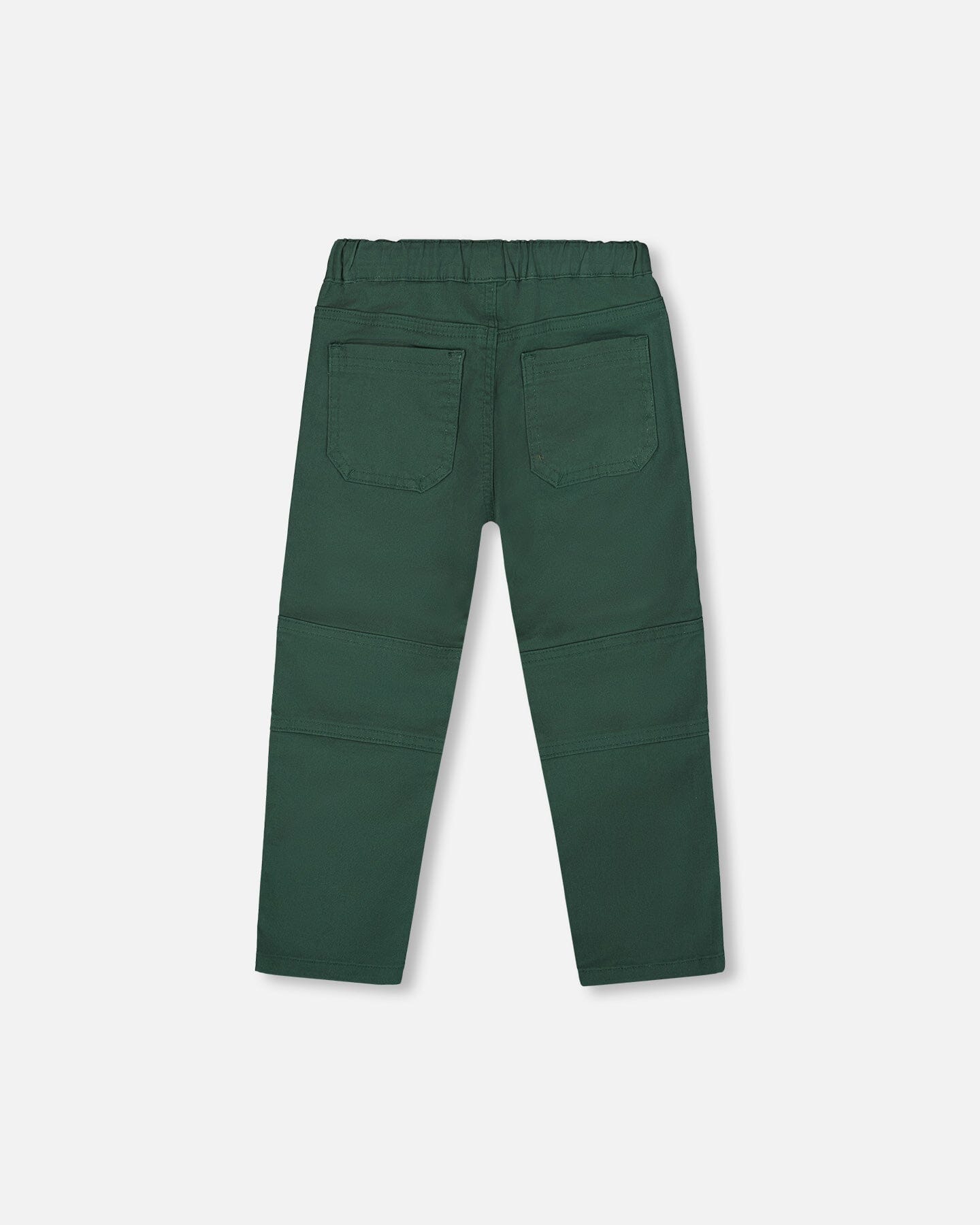 Twill Jogger Pants With Patch Pockets Forest Green-3