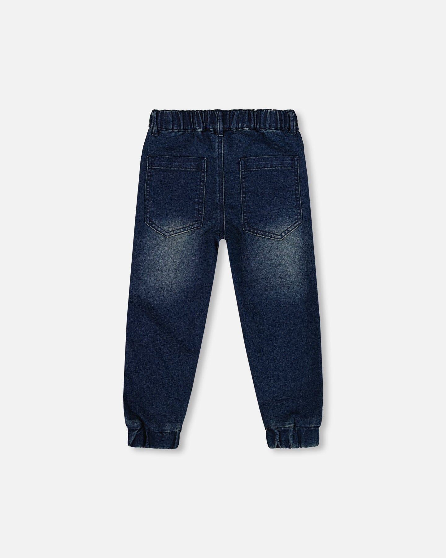 French Terry Jogger Pants Dark Blue Denim-2