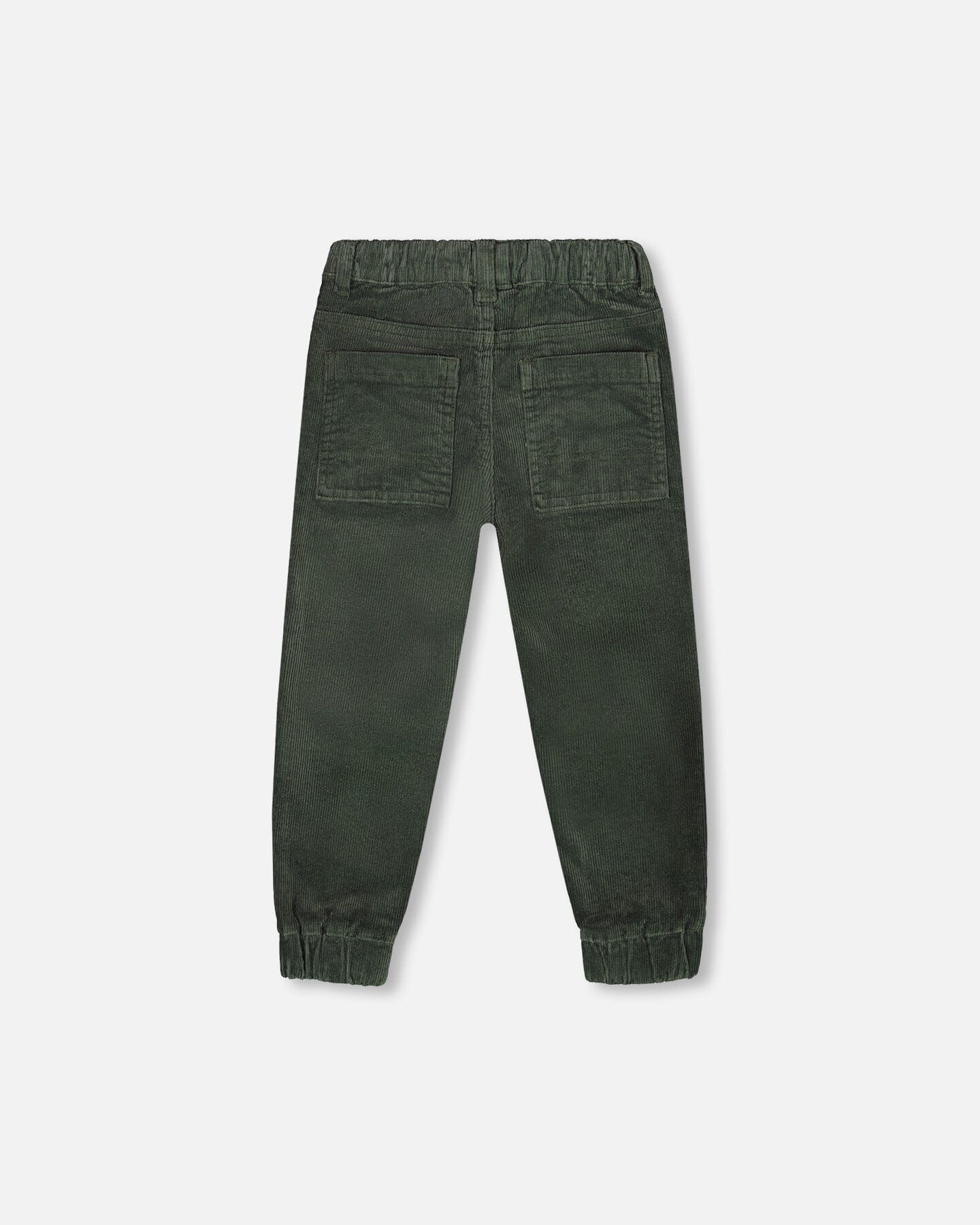 Stretch Corduroy Jogger Pants Forest Green-3