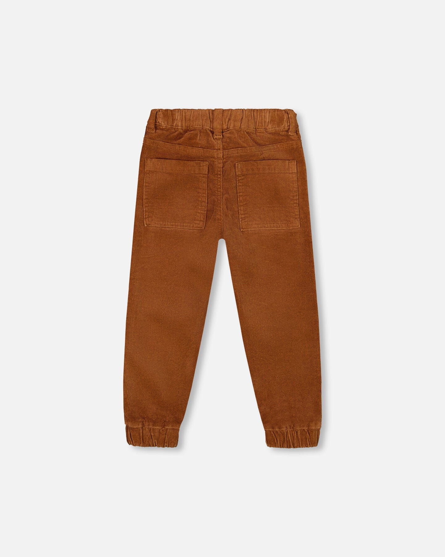 Stretch Corduroy Jogger Pants Brown-2