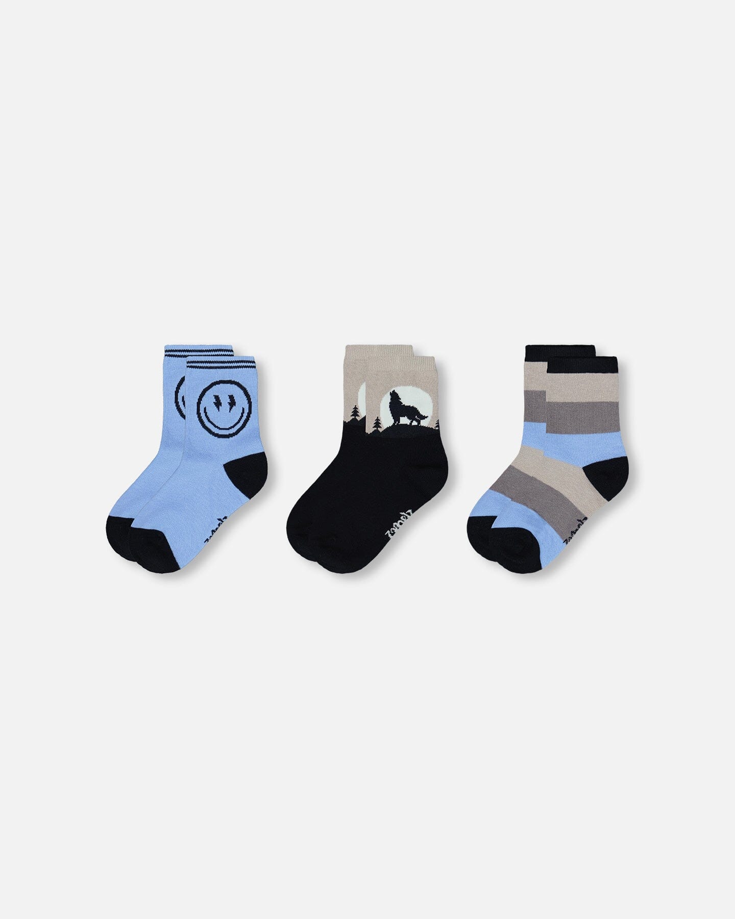 3-Pack Knit Socks Navy Blue-0
