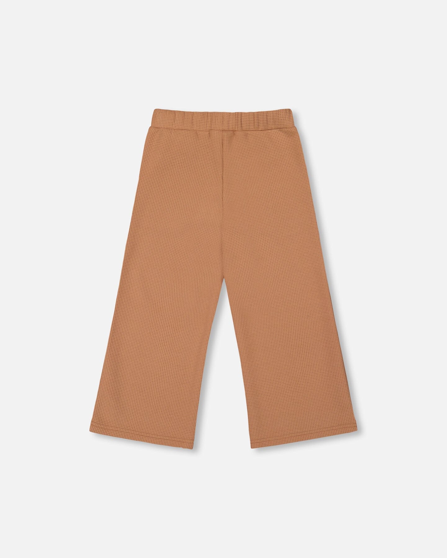 Waffle Flare Leg Pants Caramel Brown-2