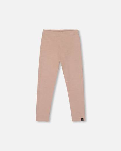 Super Soft Ribbed Leggings Light Caramel-0