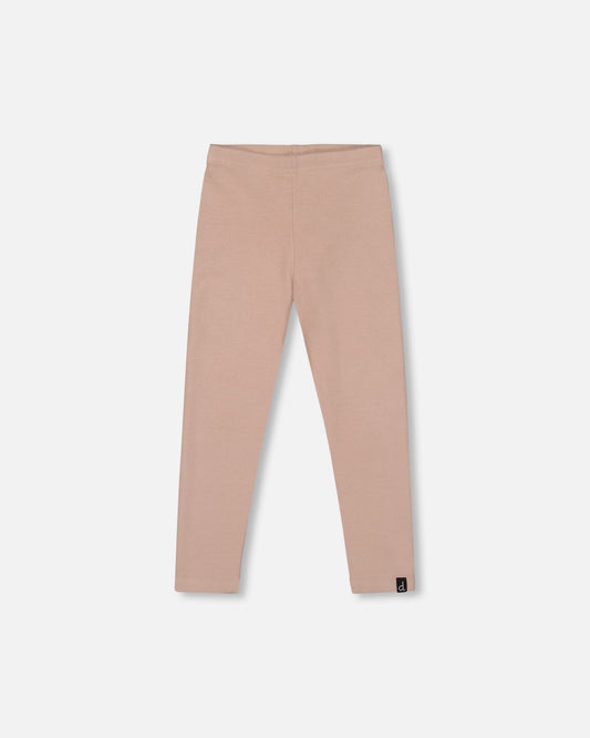 Super Soft Ribbed Leggings Light Caramel-0