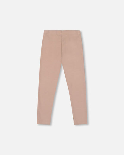 Super Soft Ribbed Leggings Light Caramel-2