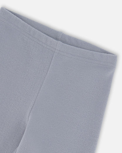 Super Soft Ribbed Leggings Blue Gray-2