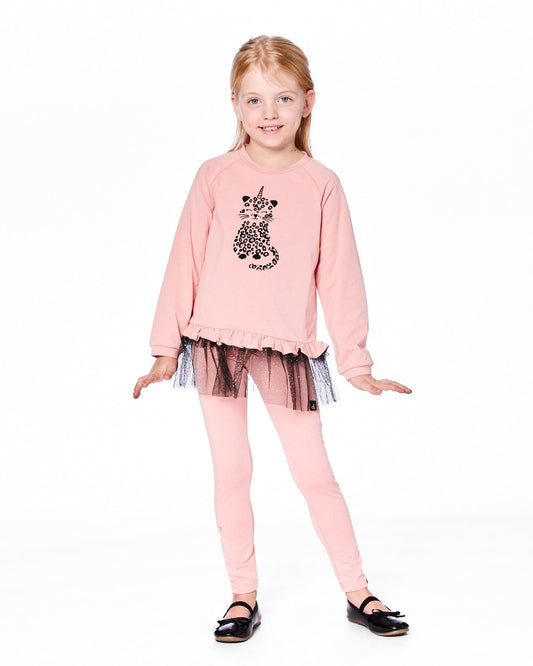 Ribbed Leggings Pink-1
