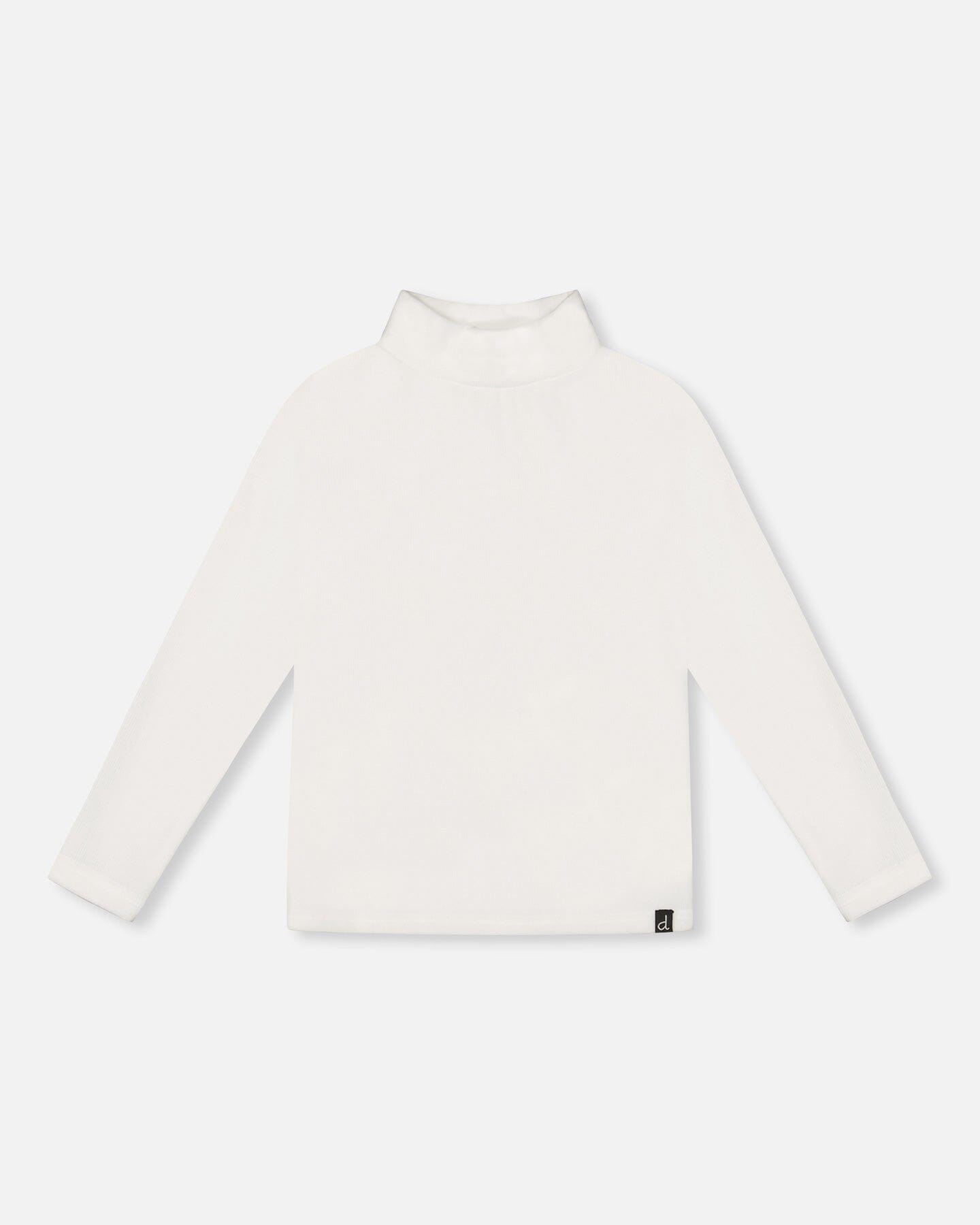 Super Soft Ribbed Mock Neck Top Off-White-0