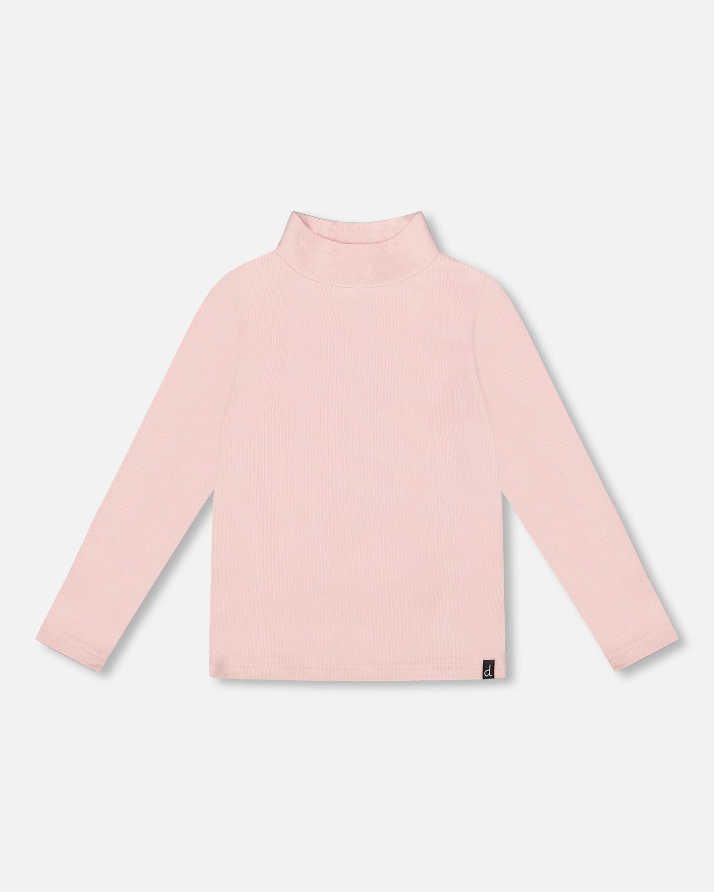 Super Soft Ribbed Mock Neck Top Pink-0
