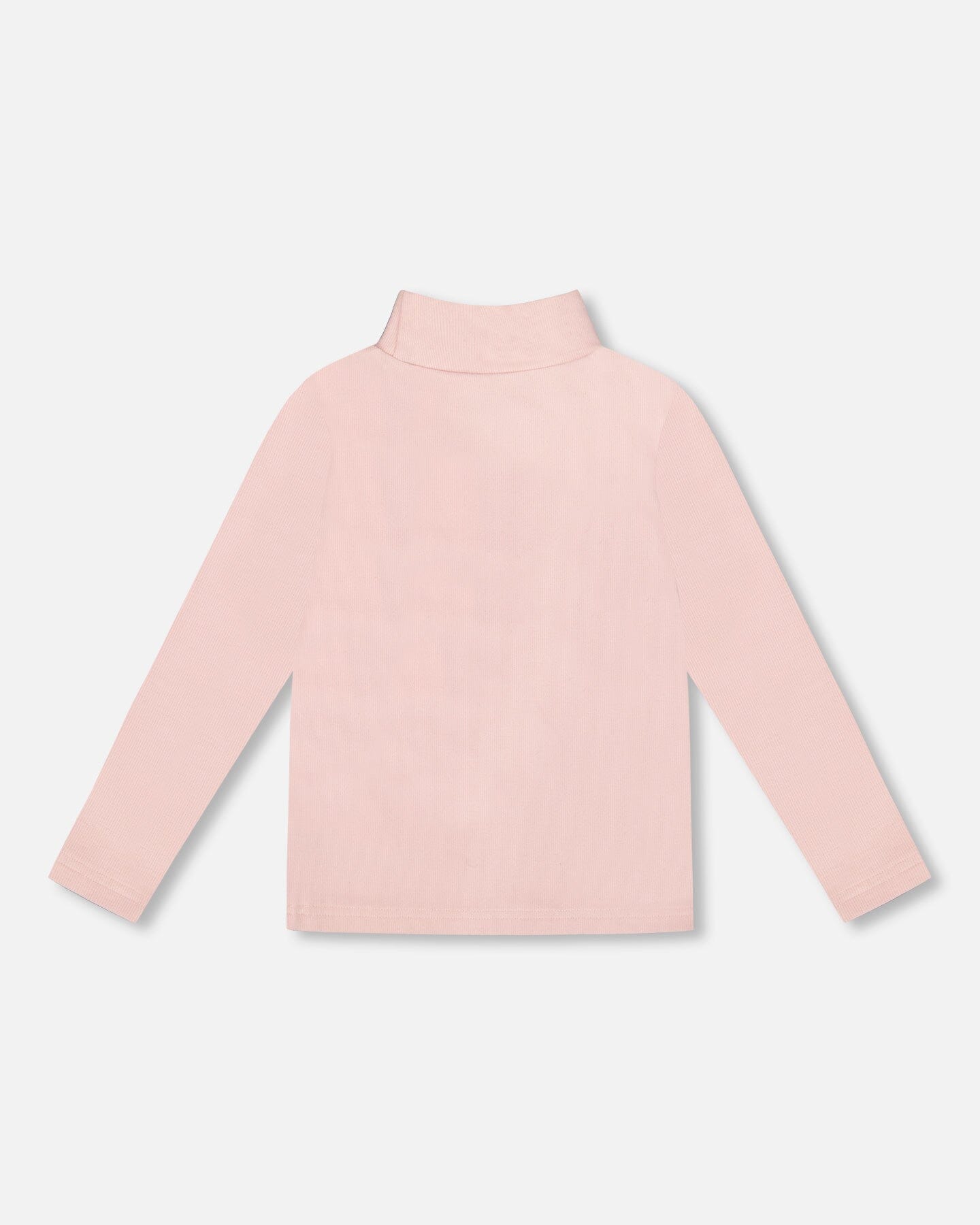 Super Soft Ribbed Mock Neck Top Pink-2