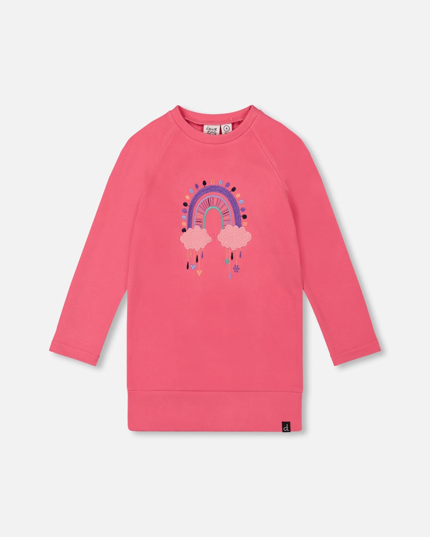 Tunic Tee With Embroidery Candy Pink-0