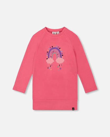Tunic Tee With Embroidery Candy Pink-0